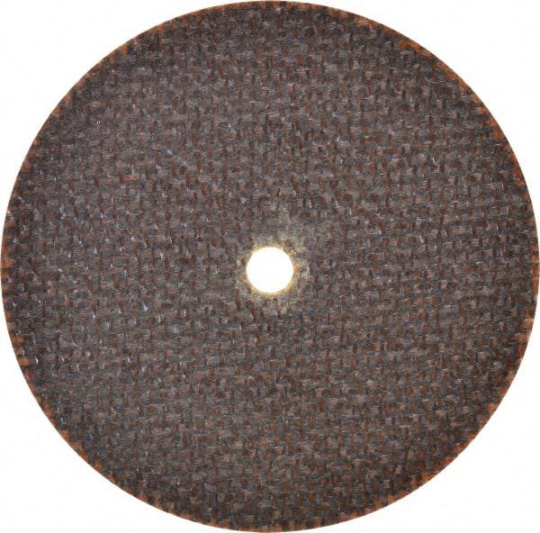 Norton - 3" 60 Grit Aluminum Oxide Cutoff Wheel - 0.06" Thick, 1/4" Arbor, 25,465 Max RPM, Use with Die Grinders - Exact Tooling