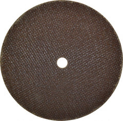 Norton - 6" 60 Grit Aluminum Oxide Cutoff Wheel - 0.035" Thick, 1/2" Arbor, 10,190 Max RPM, Use with Die Grinders - Exact Tooling