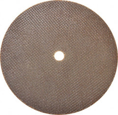 Norton - 6" 60 Grit Aluminum Oxide Cutoff Wheel - 0.06" Thick, 1/2" Arbor, 10,190 Max RPM, Use with Die Grinders - Exact Tooling