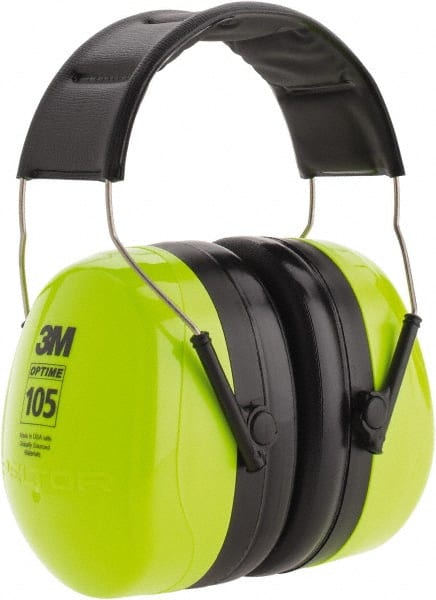 3M - Over the Head Black & Green Earmuffs - 30 NRR Rating - Exact Tooling