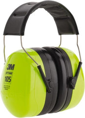 3M - Over the Head Black & Green Earmuffs - 30 NRR Rating - Exact Tooling