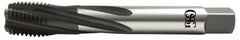 OSG - 1-1/2 - 8 UNS 5 Flute 2B Modified Bottoming Spiral Flute Tap - Vanadium High Speed Steel, Oxide Finish, 200mm OAL, Right Hand Flute, Right Hand Thread, Series 13014 - Exact Tooling