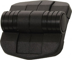 Made in USA - 2-1/4" Long x 2-1/16" Wide x 45/64" Thick, Door Positioning Hinge - Black Acetal with Chrome Steel Detent Ball, Black Finish - Exact Tooling