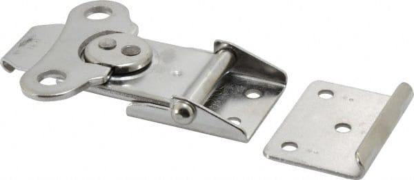 Value Collection - 3.43" Long x 2-3/4" Wide x 0.67" High, Draw Latch - Stainless Steel, with Natural Finish - Exact Tooling