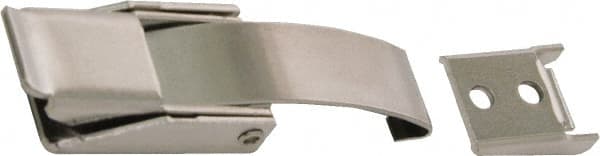 Made in USA - 3.3" Long x 7/8" Wide x 9/16" High, Draw Latch - Stainless Steel, with Passivate Finish - Exact Tooling
