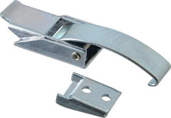 Made in USA - 3.34" Long x 0.89" Wide x 0.570" High, Draw Latch - Steel, with Zinc Plate, Bright Chromate Dip Finish - Exact Tooling