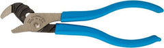 Channellock - 4" OAL, 1/2" Max Capacity, 3 Position Tongue & Groove Pliers - Standard Straight Jaws, Standard Head, Plastic Dipped Handles - Exact Tooling