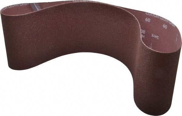 Norton - 6" Wide x 48" OAL, 60 Grit, Aluminum Oxide Abrasive Belt - Aluminum Oxide, Medium, Coated - Exact Tooling