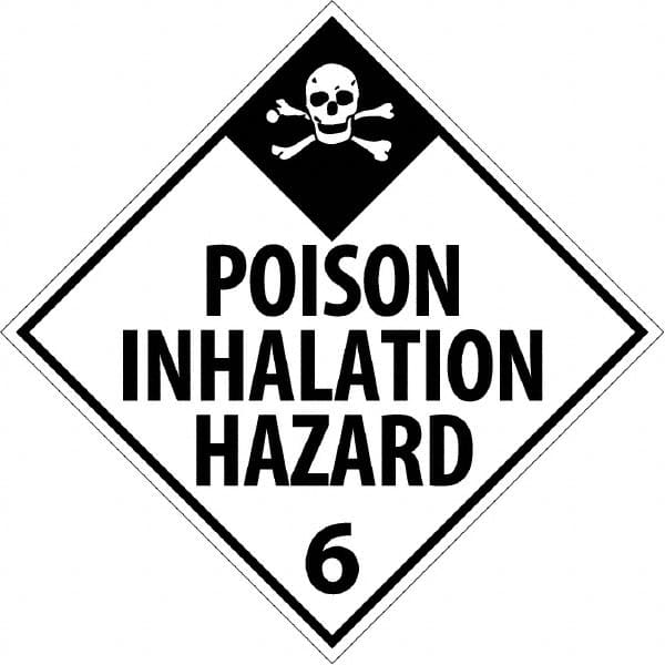 NMC - 10-3/4" Wide x 10-3/4" High, Rigid Plastic Placard - Black on White, UV Resistant, Chemical Resistant, Graffiti Proof - Exact Tooling