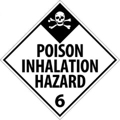 NMC - 10-3/4" Wide x 10-3/4" High, Rigid Plastic Placard - Black on White, UV Resistant, Chemical Resistant, Graffiti Proof - Exact Tooling