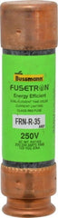 Cooper Bussmann - 125 VDC, 250 VAC, 35 Amp, Time Delay General Purpose Fuse - Fuse Holder Mount, 76.2mm OAL, 20 at DC, 200 (RMS) kA Rating, 13/16" Diam - Exact Tooling