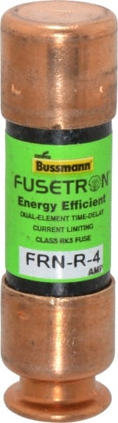 Cooper Bussmann - 125 VDC, 250 VAC, 4 Amp, Time Delay General Purpose Fuse - Fuse Holder Mount, 50.8mm OAL, 20 at DC, 200 (RMS) kA Rating, 9/16" Diam - Exact Tooling