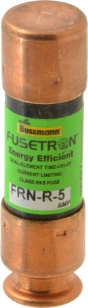 Cooper Bussmann - 125 VDC, 250 VAC, 5 Amp, Time Delay General Purpose Fuse - Fuse Holder Mount, 50.8mm OAL, 20 at DC, 200 (RMS) kA Rating, 9/16" Diam - Exact Tooling