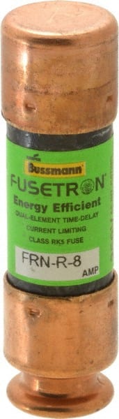 Cooper Bussmann - 125 VDC, 250 VAC, 8 Amp, Time Delay General Purpose Fuse - Fuse Holder Mount, 50.8mm OAL, 20 at DC, 200 (RMS) kA Rating, 9/16" Diam - Exact Tooling