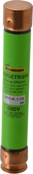Cooper Bussmann - 300 VDC, 600 VAC, 1.13 Amp, Time Delay General Purpose Fuse - Fuse Holder Mount, 127mm OAL, 20 at DC, 200 (RMS) kA Rating, 13/16" Diam - Exact Tooling