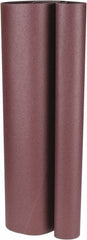 Norton - 37" Wide x 60" OAL, 120 Grit, Aluminum Oxide Abrasive Belt - Aluminum Oxide, Fine, Coated, X Weighted Cloth Backing, Series R215 - Exact Tooling
