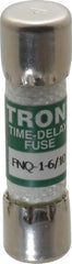 Cooper Bussmann - 500 VAC, 1.6 Amp, Time Delay General Purpose Fuse - Fuse Holder Mount, 1-1/2" OAL, 10 at AC kA Rating, 13/32" Diam - Exact Tooling