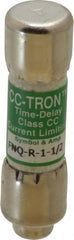 Cooper Bussmann - 300 VDC, 600 VAC, 1.5 Amp, Time Delay General Purpose Fuse - Fuse Holder Mount, 1-1/2" OAL, 200 at AC (RMS) kA Rating, 13/32" Diam - Exact Tooling