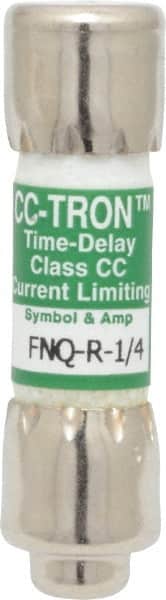 Cooper Bussmann - 300 VDC, 600 VAC, 0.25 Amp, Time Delay General Purpose Fuse - Fuse Holder Mount, 1-1/2" OAL, 200 at AC (RMS) kA Rating, 13/32" Diam - Exact Tooling