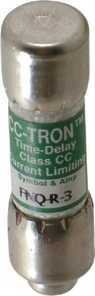 Cooper Bussmann - 300 VDC, 600 VAC, 3 Amp, Time Delay General Purpose Fuse - Fuse Holder Mount, 1-1/2" OAL, 200 at AC (RMS) kA Rating, 13/32" Diam - Exact Tooling