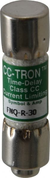 Cooper Bussmann - 300 VDC, 600 VAC, 30 Amp, Time Delay General Purpose Fuse - Fuse Holder Mount, 1-1/2" OAL, 200 at AC (RMS) kA Rating, 13/32" Diam - Exact Tooling