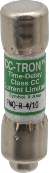 Cooper Bussmann - 300 VDC, 600 VAC, 0.4 Amp, Time Delay General Purpose Fuse - Fuse Holder Mount, 1-1/2" OAL, 200 at AC (RMS) kA Rating, 13/32" Diam - Exact Tooling