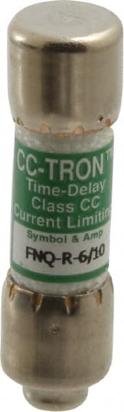 Cooper Bussmann - 300 VDC, 600 VAC, 0.6 Amp, Time Delay General Purpose Fuse - Fuse Holder Mount, 1-1/2" OAL, 200 at AC (RMS) kA Rating, 13/32" Diam - Exact Tooling