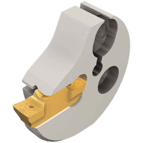Iscar - Left Hand Cut Indexable Grooving Cartridge - GEMI, GEPI Insert Style - Exact Tooling