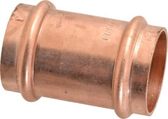 NIBCO - 1-1/4" Wrot Copper Pipe Coupling - P x P, Press Fitting - Exact Tooling