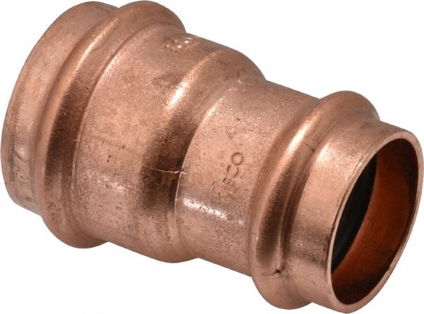 NIBCO - 1-1/4 x 1" Wrot Copper Pipe Reducer Coupling - P x P, Press Fitting - Exact Tooling