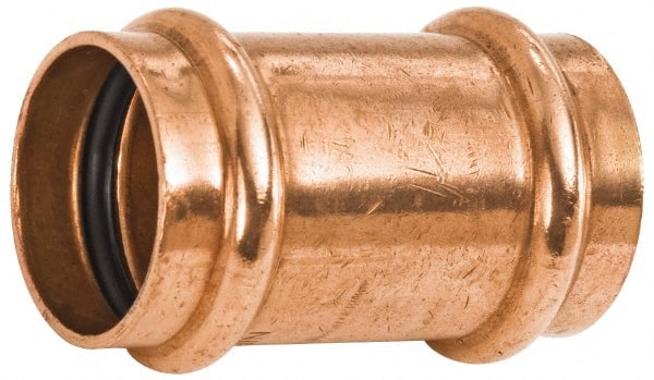 NIBCO - 2-1/2" Wrot Copper Pipe Coupling without Stop - P x P, Press Fitting - Exact Tooling