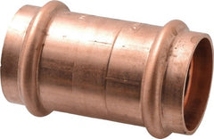 NIBCO - 1-1/2" Wrot Copper Pipe Coupling without Stop - P x P, Press Fitting - Exact Tooling