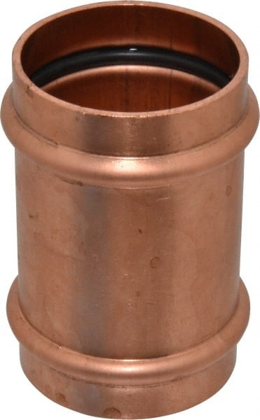 NIBCO - 2" Wrot Copper Pipe Coupling without Stop - P x P, Press Fitting - Exact Tooling