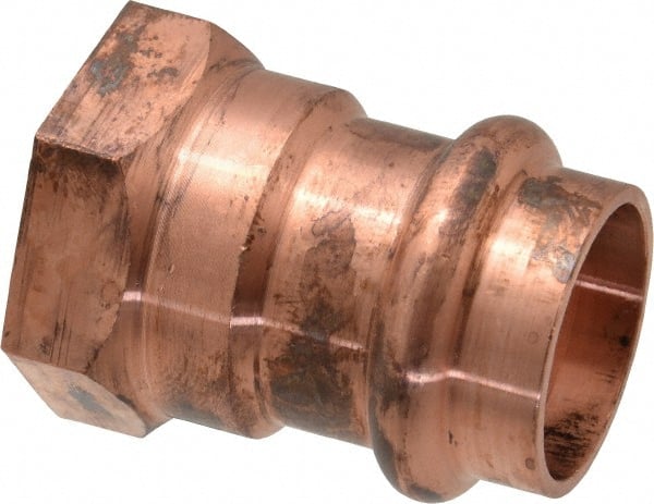 NIBCO - 3/4" Wrot Copper Pipe Adapter - P x F, Press Fitting - Exact Tooling