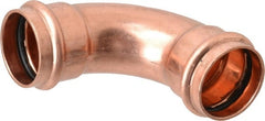 NIBCO - 1-1/4" Wrot Copper Pipe 90° Elbow - P x P, Press Fitting - Exact Tooling