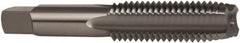 OSG - 5/8-11 UNC 3B 4 Flute Bright Finish High Speed Steel Straight Flute Standard Hand Tap - Plug, Left Hand Thread, 3-13/16" OAL, 1-13/16" Thread Length, H3 Limit, Oversize - Exact Tooling