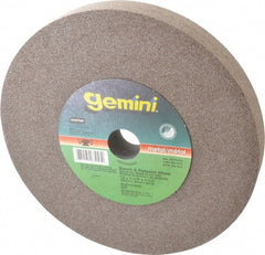 Norton - 60 Grit Aluminum Oxide Bench & Pedestal Grinding Wheel - 12" Diam x 1-1/2" Hole x 1-1/2" Thick, 2070 Max RPM, Medium Grade - Exact Tooling