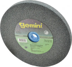 Norton - 60 Grit Silicon Carbide Bench & Pedestal Grinding Wheel - 6" Diam x 1" Hole x 1/2" Thick, 4140 Max RPM, Medium Grade - Exact Tooling