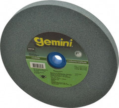 Norton - 120 Grit Silicon Carbide Bench & Pedestal Grinding Wheel - 6" Diam x 1" Hole x 1/2" Thick, 4140 Max RPM, Fine Grade - Exact Tooling