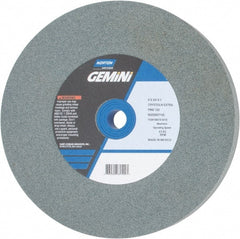 Norton - 120 Grit Silicon Carbide Bench & Pedestal Grinding Wheel - 6" Diam x 1" Hole x 3/4" Thick, 4140 Max RPM, Fine Grade - Exact Tooling