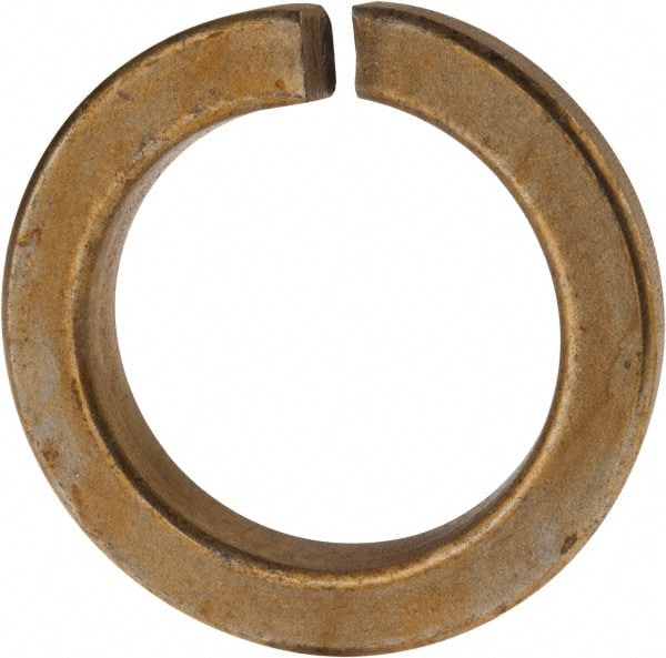Value Collection - 2", 2.008" ID, 0.422" Thick Split Lock Washer - Grade 8 Spring Steel, Zinc Yellow Dichromate Finish, 2.008" Min ID, 2.039" Max ID, 2.936" Max OD - Exact Tooling
