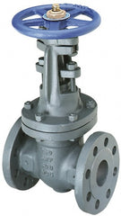 NIBCO - 4" Pipe, Class 250, Flanged Iron Solid Wedge OS & Y Gate Valve - 500 WOG, 250 WSP, Bolted Bonnet - Exact Tooling