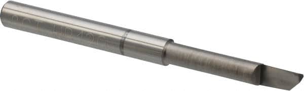 Scientific Cutting Tools - 0.12" Min Bore Diam, 5/8" Max Bore Depth, 1/8 Shank Diam, Helical Boring Bar - Right Hand Cut, Solid Carbide, Uncoated - Exact Tooling