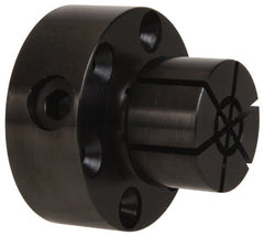 Mitee-Bite - 0.71 to 1.12" Expansion Diam, 4,000 Lb Holding Force, 8-32 Mounting Screw, Steel ID Expansion Clamps - 1.968" Flange Diam, 3/4" Flange Thickness, 1.55" Mount Hole Diam, 6 Mount Holes, 1.625" Overall Height, 49 Ft/Lb Torque - Exact Tooling
