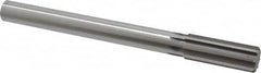 Made in USA - 1" High Speed Steel 8 Flute Chucking Reamer - Straight Flute, 7/8" Straight Shank, 2-3/4" Flute Length, 10-1/2" OAL - Exact Tooling