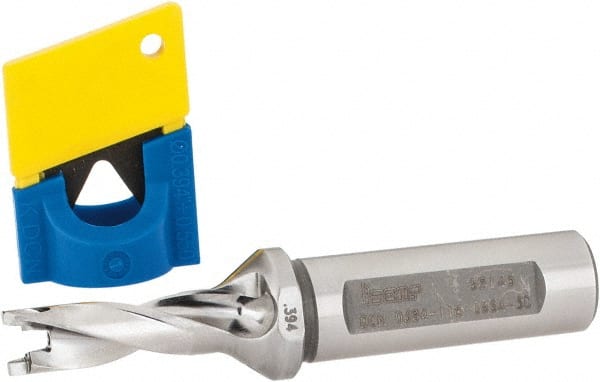 Iscar - 0.394" to 0.409" Diam, 3xD, 1.18" Max Depth, 5/8" Shank Diam, 3.71" OAL, Replaceable-Tip Drill - FCP, ICK, ICK-2M, ICM, ICP, iCP-2M Insert, 75995084 Toolholder, Series SumoCham - Exact Tooling