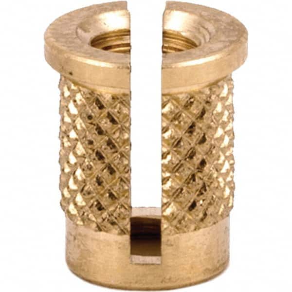 E-Z LOK - Press Fit Threaded Inserts Type: Flanged For Material Type: Plastic - Exact Tooling