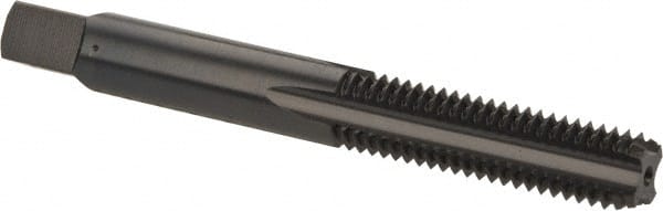 Union Butterfield - M8x1.25 Metric Coarse 6H 4 Flute Nitride/Oxide Finish High Speed Steel Straight Flute Standard Hand Tap - Bottoming, Right Hand Thread, 2-23/32" OAL, 1-1/8" Thread Length, D5 Limit, Oversize - Exact Tooling