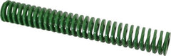 Dayton Lamina - 1" Hole Diam, 1/2" Rod Diam, 7" Free Length, Green Die Spring - 6.9 Lb Max Deflection, 2.8" Max Deflection, Light Duty, Chromium Vanadium Steel - Exact Tooling