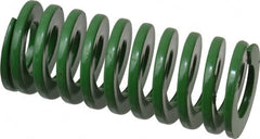 Dayton Lamina - 1-1/4" Hole Diam, 5/8" Rod Diam, 3" Free Length, Green Die Spring - 26.3 Lb Max Deflection, 1.2" Max Deflection, Light Duty, Chromium Vanadium Steel - Exact Tooling